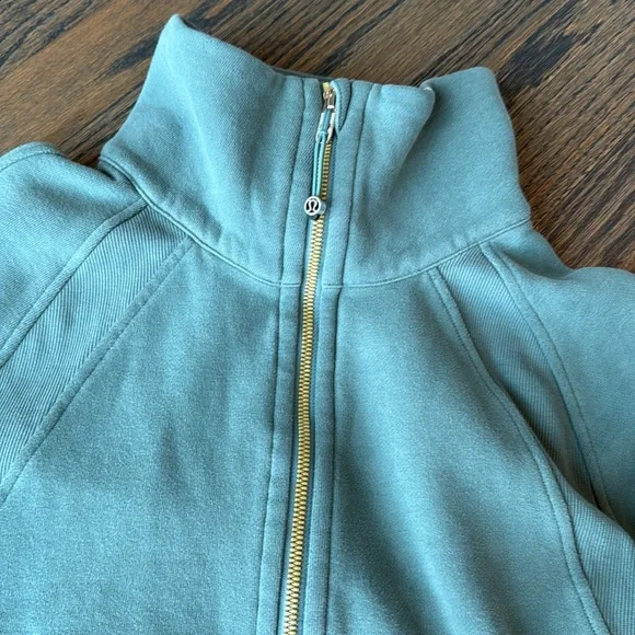 lululemon athletica Sage Green Half-Zip Funnel Sweatshirt - Picture 10 of 14